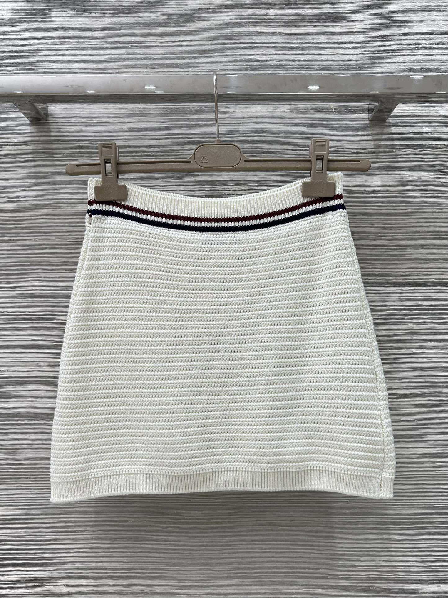 MIU25SS striped knit half skirt