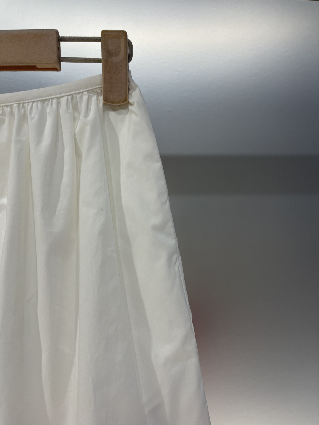 MIU25SS Printed Colorblocked Cotton Half Skirt