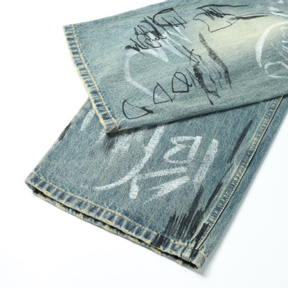 BA Graffiti Denim Trousers