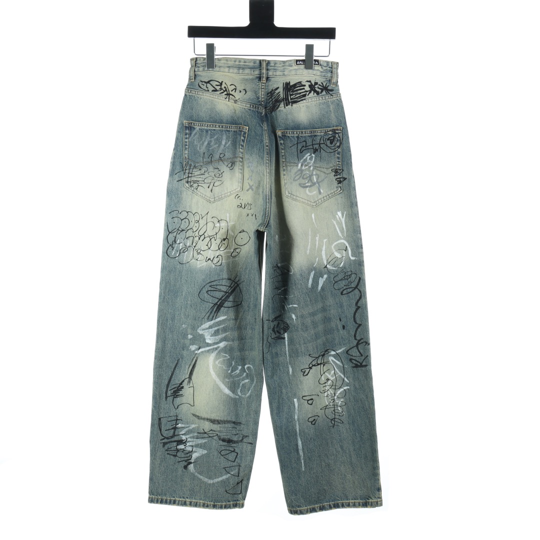 BA Graffiti Denim Trousers