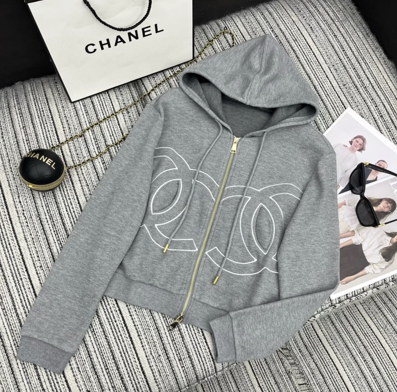 XX Big LOGO Three Color Hooded Sports Set