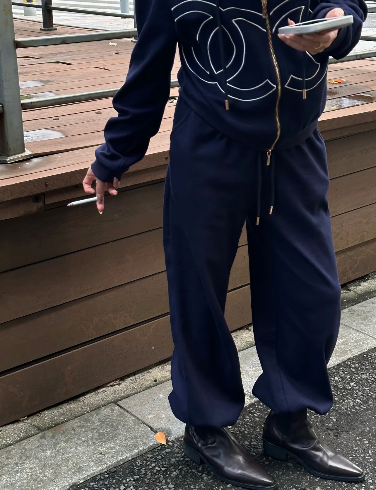 XX Big LOGO Three Color Hooded Sports Set