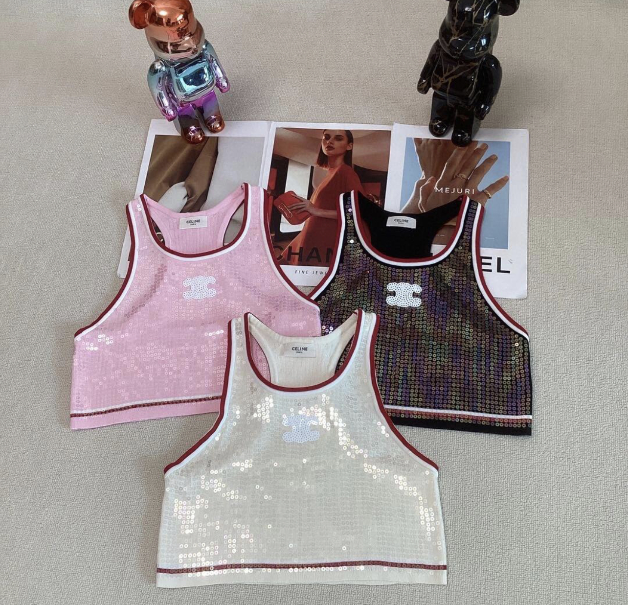 SL Sparkling H-shaped short vest