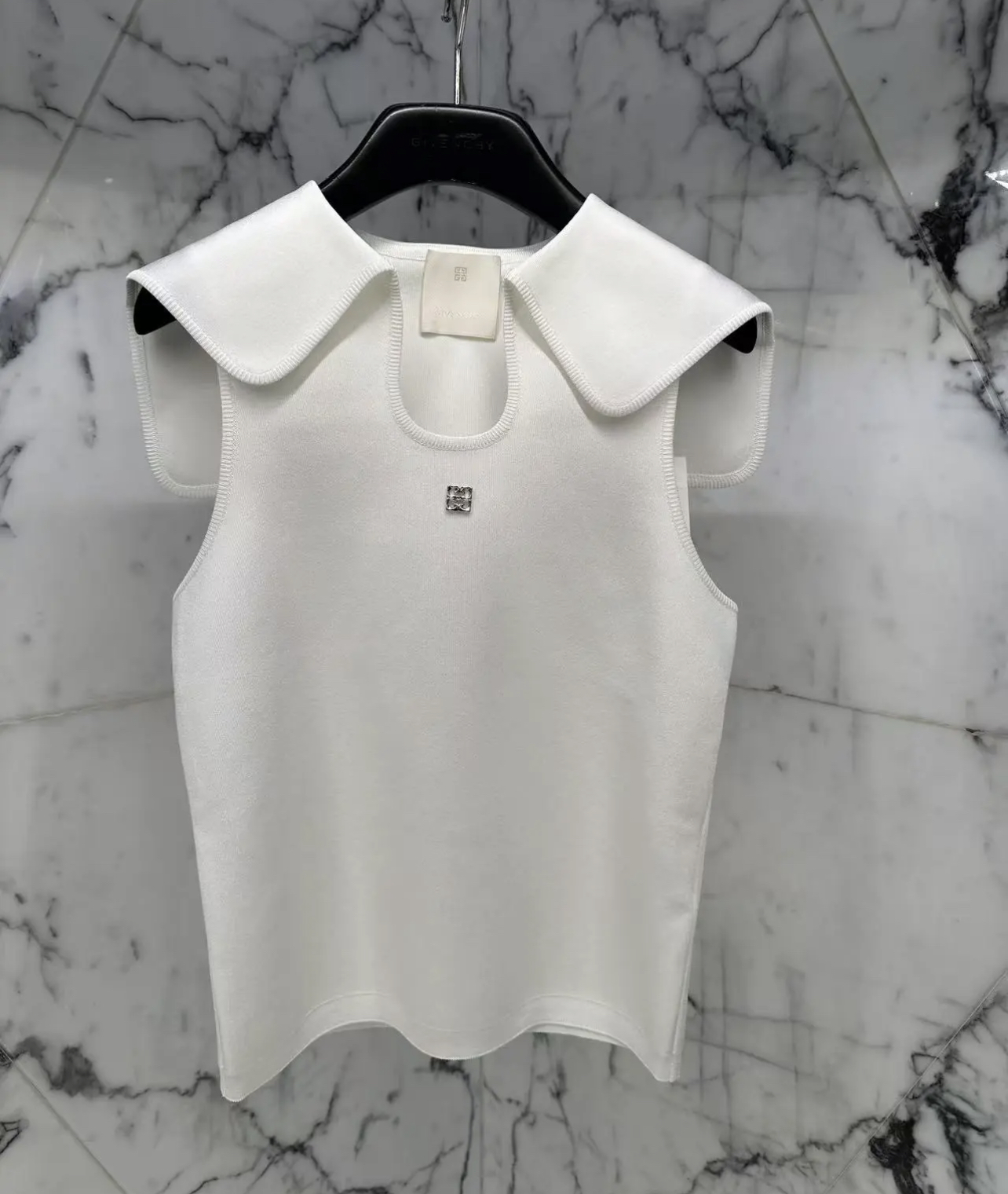 JFX Navy collar knitted vest