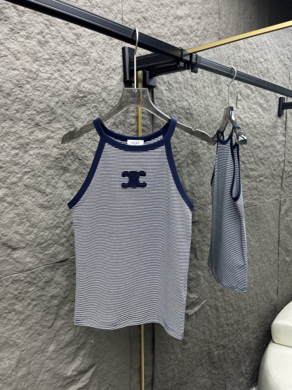 CLIN 25SS Striped knitted vest