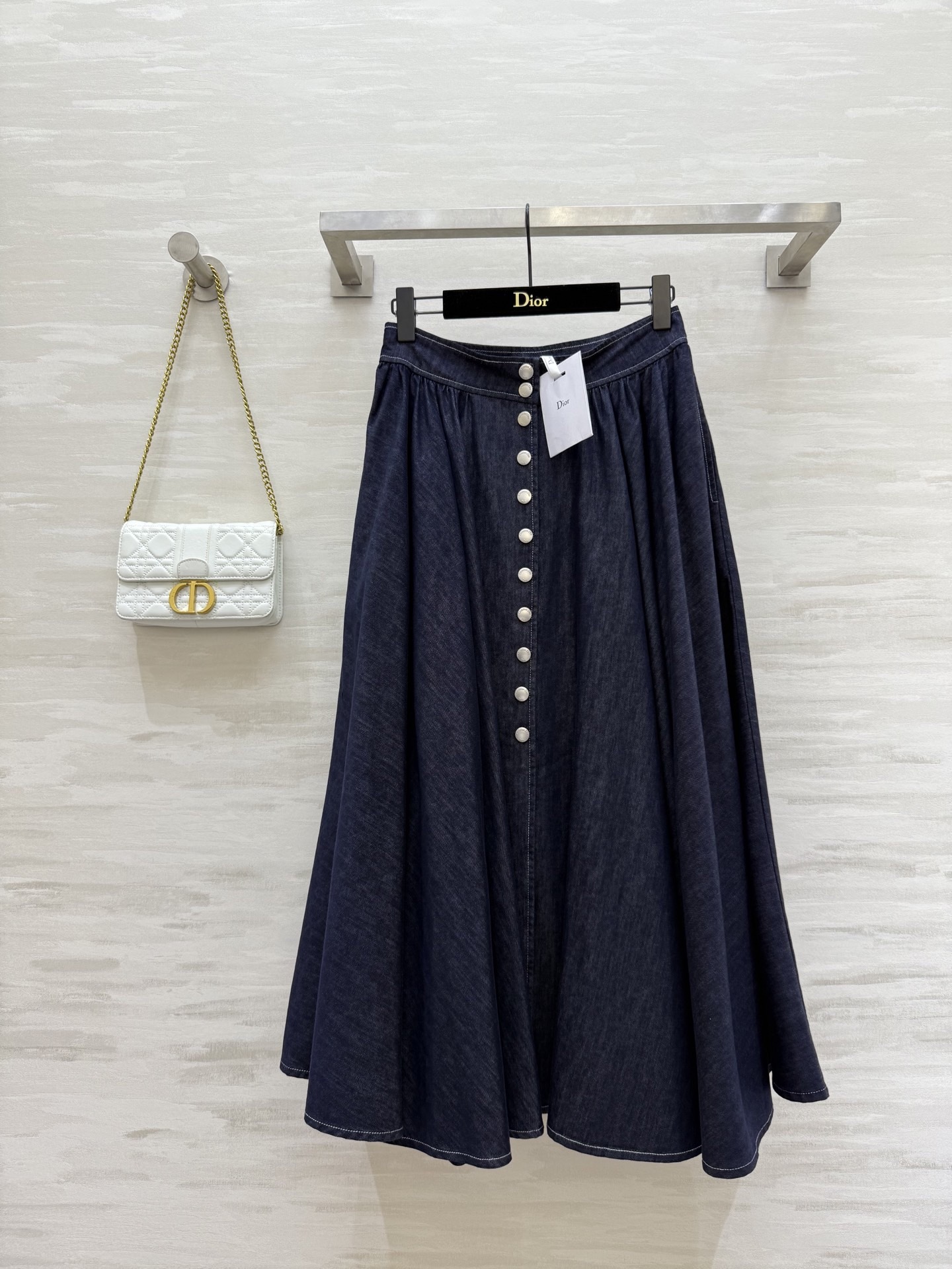 DIA 2025SS Full print denim half skirt