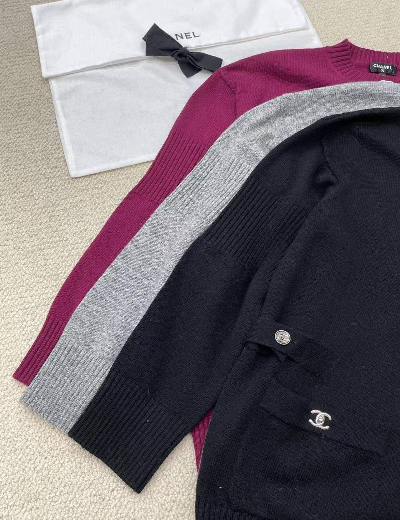 CC Metal button knitted cardigan