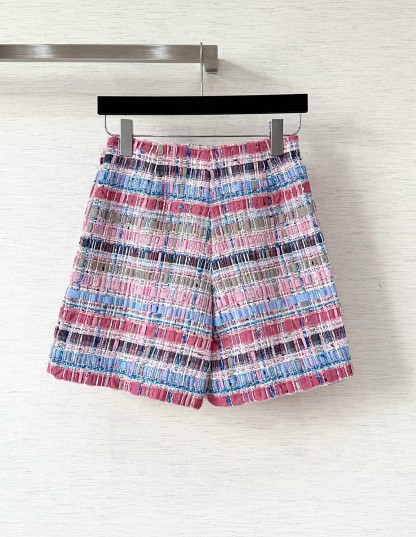 CC 25SS Colorful woven short skirt pants