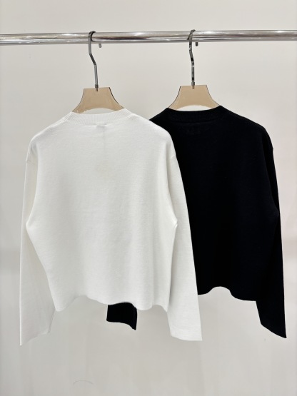 LEW 25SS Round neck knitted pullover sweater