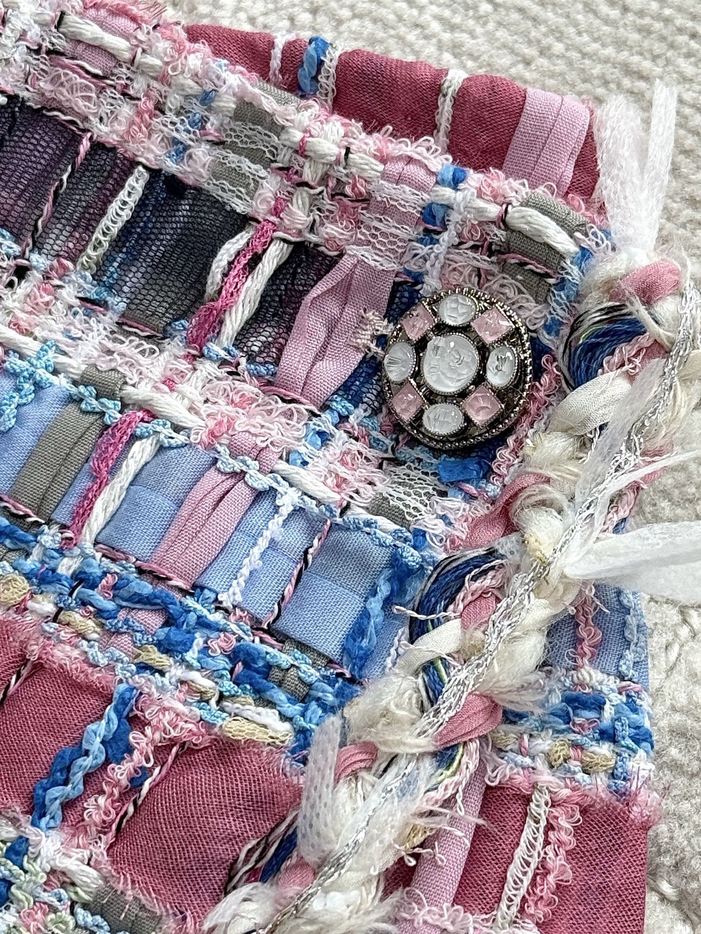 CC 25SS Colorful woven short skirt pants