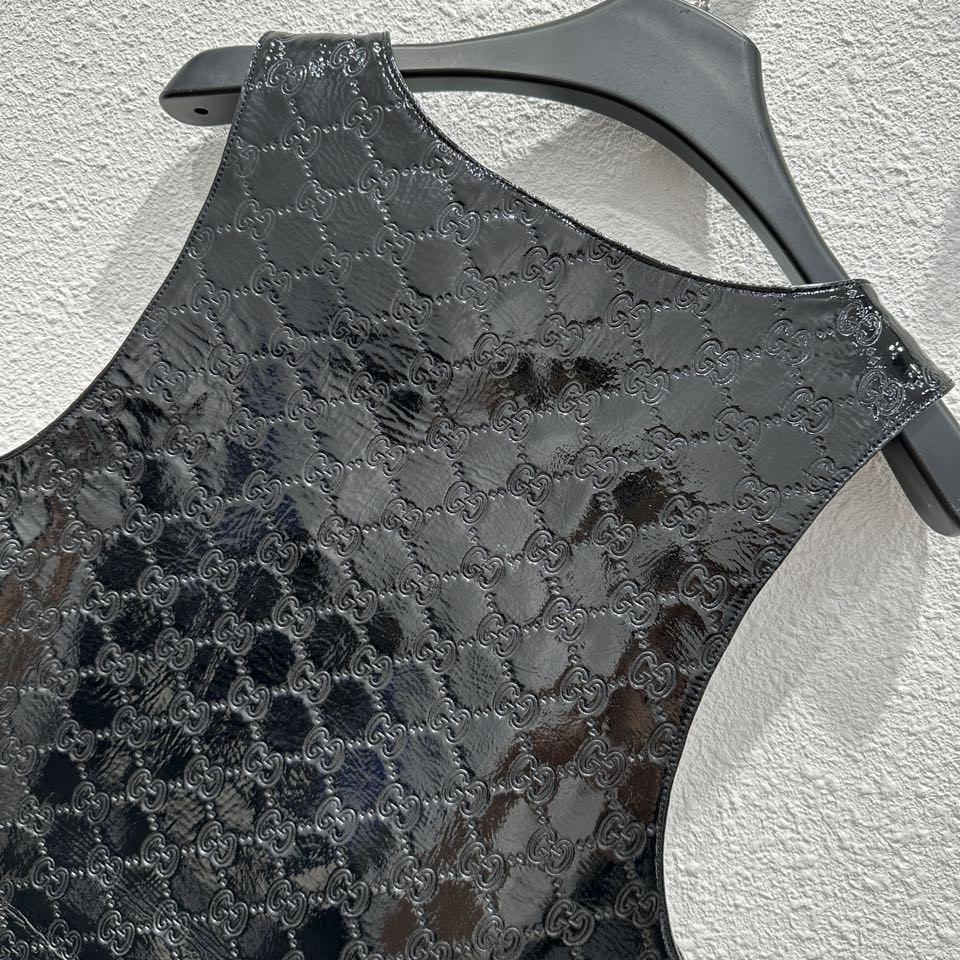 GG Sheepskin vest dress