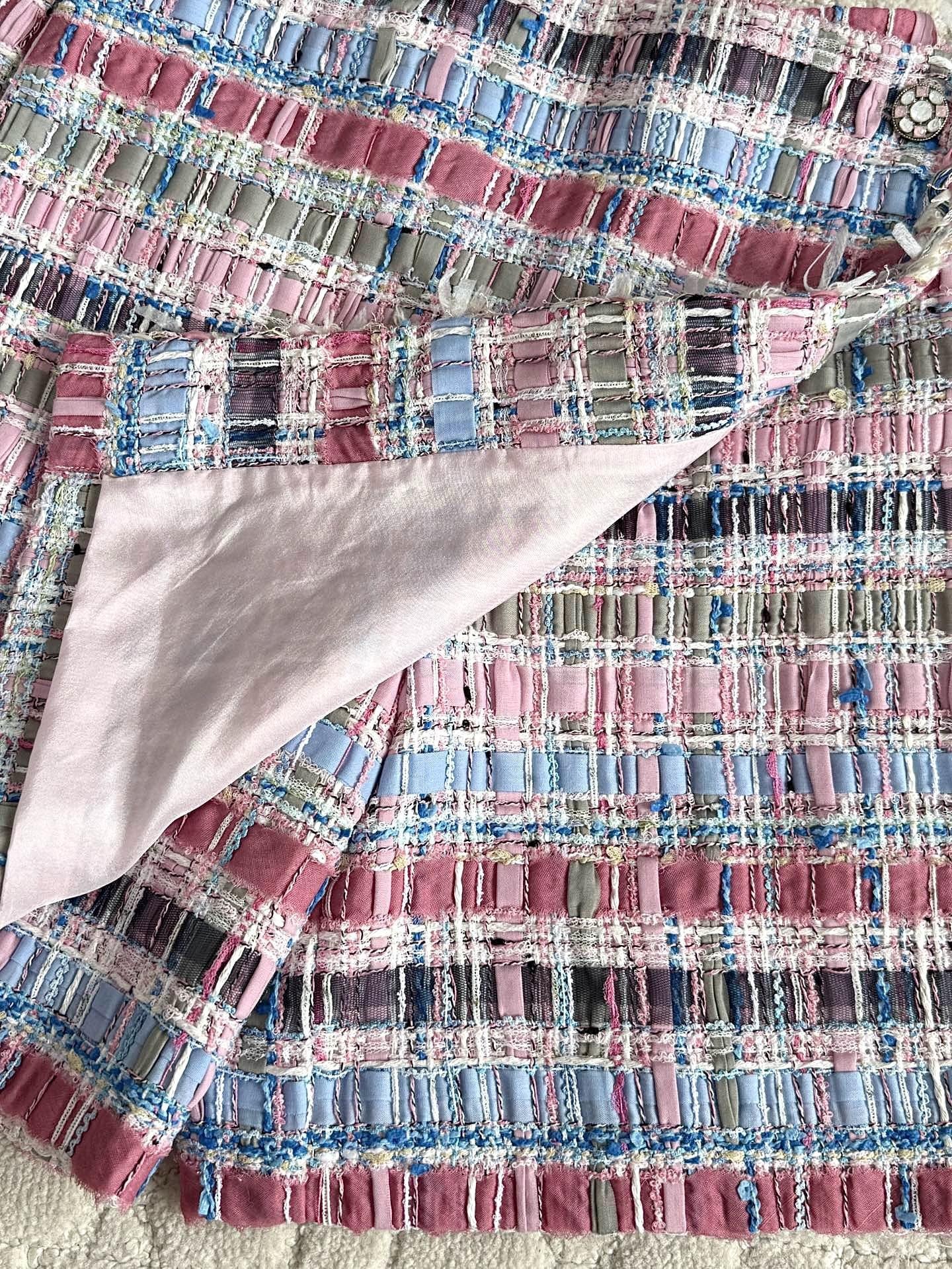 CC 25SS Colorful woven short skirt pants