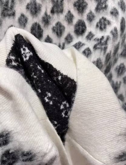 1V 25SS Full printed logo mohair cardigan