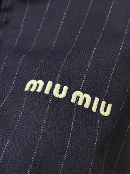 MM 2025SS Striped college style sports zipper jacket