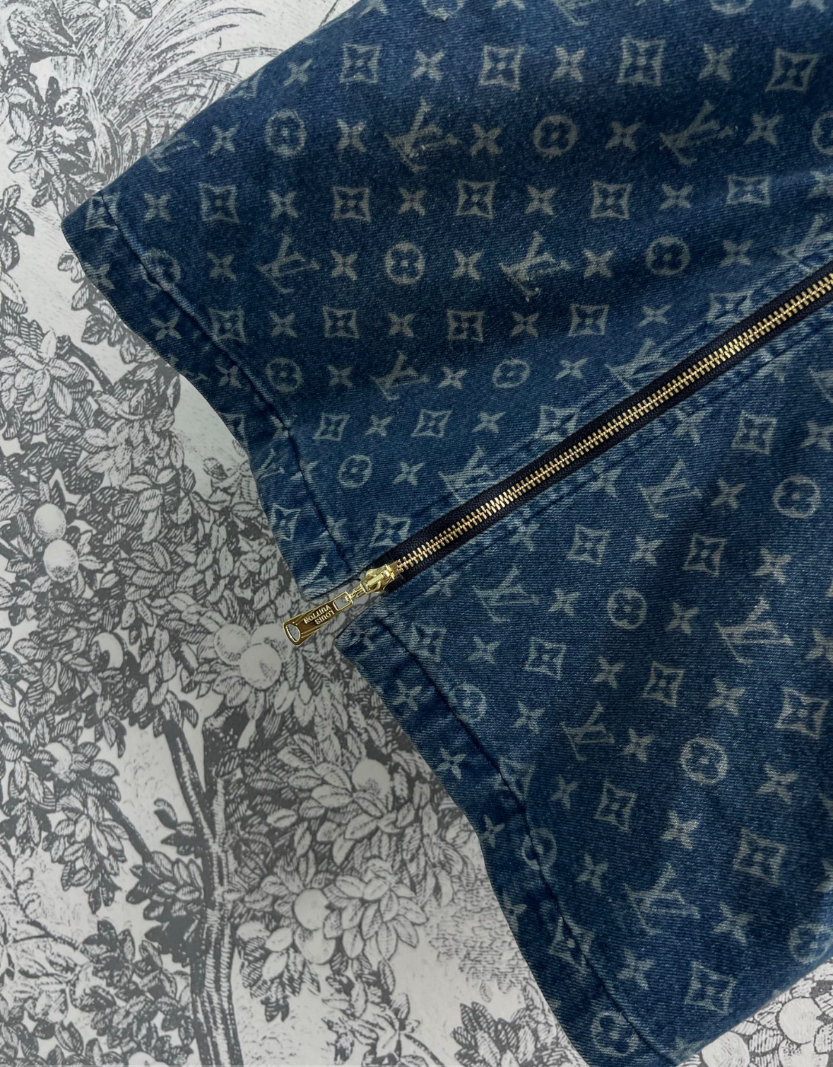 1V 25SS Old Fashioned Denim Zipper Dress