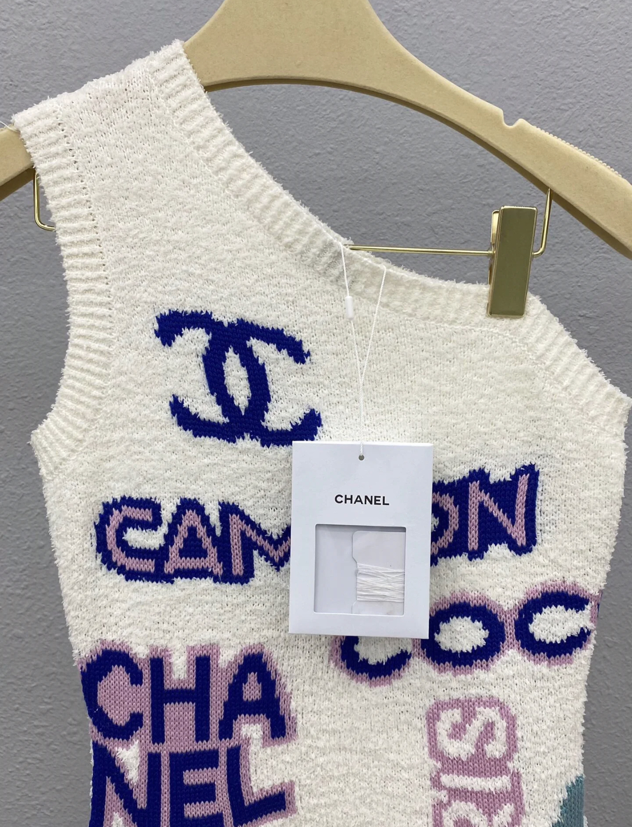 XX Customized custom dyed multi colored yarn slanted shoulder slim fit dress