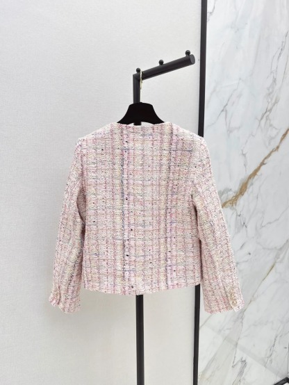 CHANE Cherry Blossom Pink Woven Jacket