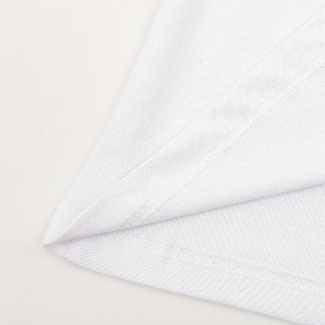 Embroidered Letter Washed Short Sleeve T-SHIRT