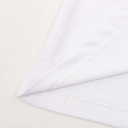 Embroidered Letter Washed Short Sleeve T-SHIRT