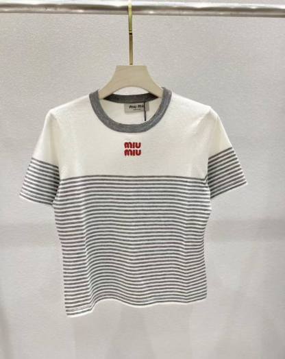 MM 25SS Striped short sleeved T-shirt