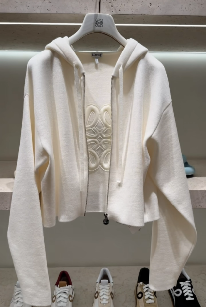 LEW hooded knitted shirt