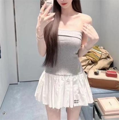 MIU25SS Sheath Patchwork Dress