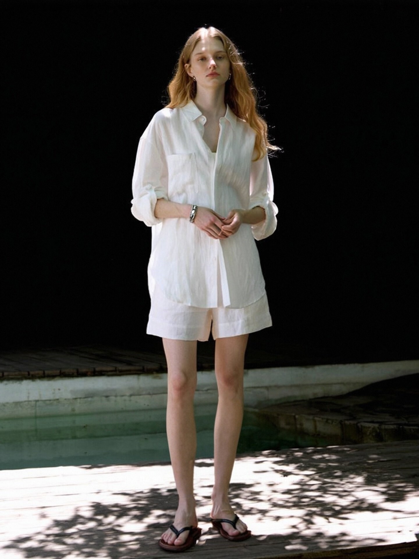 Women's 2-Piece Linen Set - Effortless Resort Aesthetic