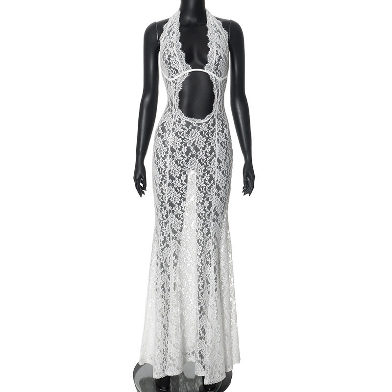 Effortless Hot Girl Summer Lace Gown