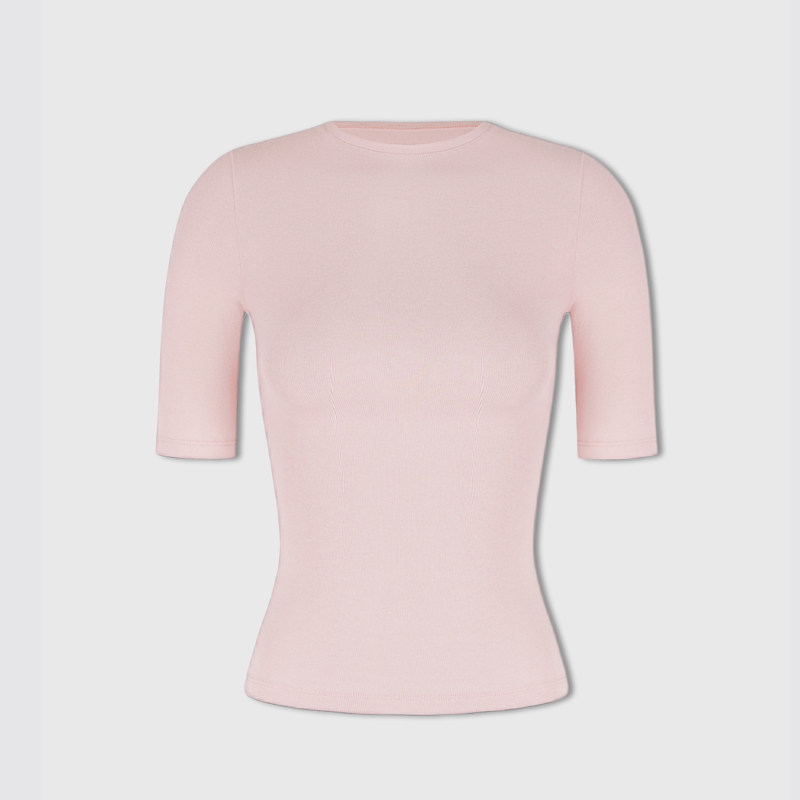 The Perfect Half-Sleeve Essential - Minimalist Black Top