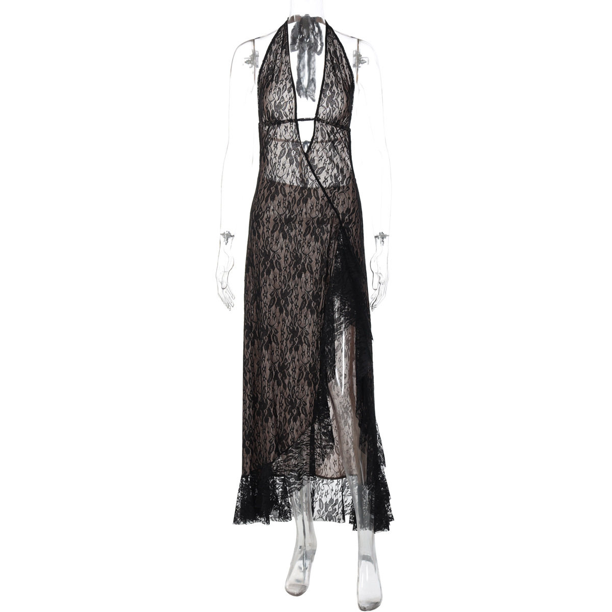 Snatched Fatal Attraction Lace Gown