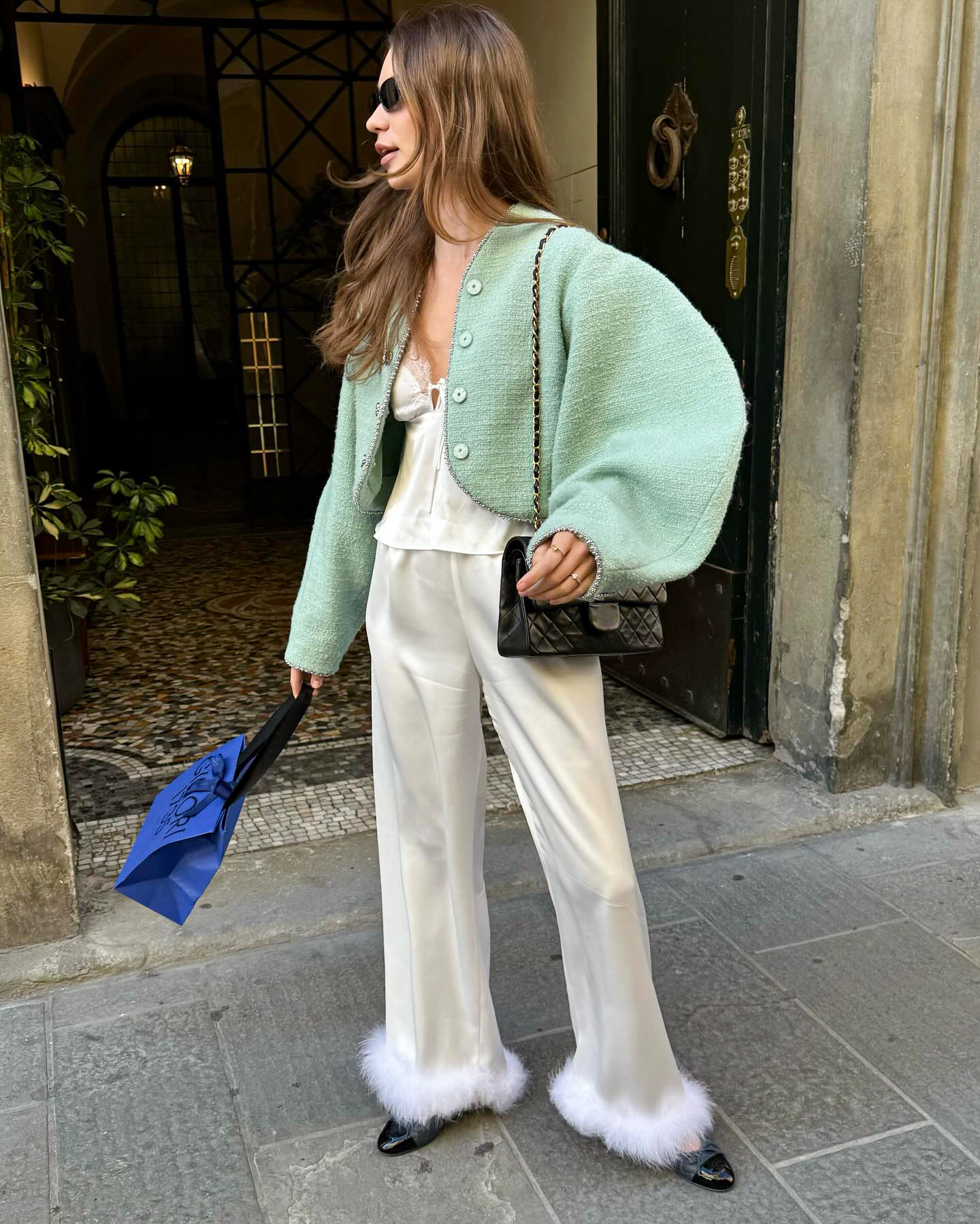 High Waist Wide Leg Trousers