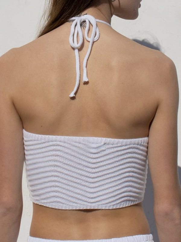 Minimalist Boho Figure-Hugging Crop Tank