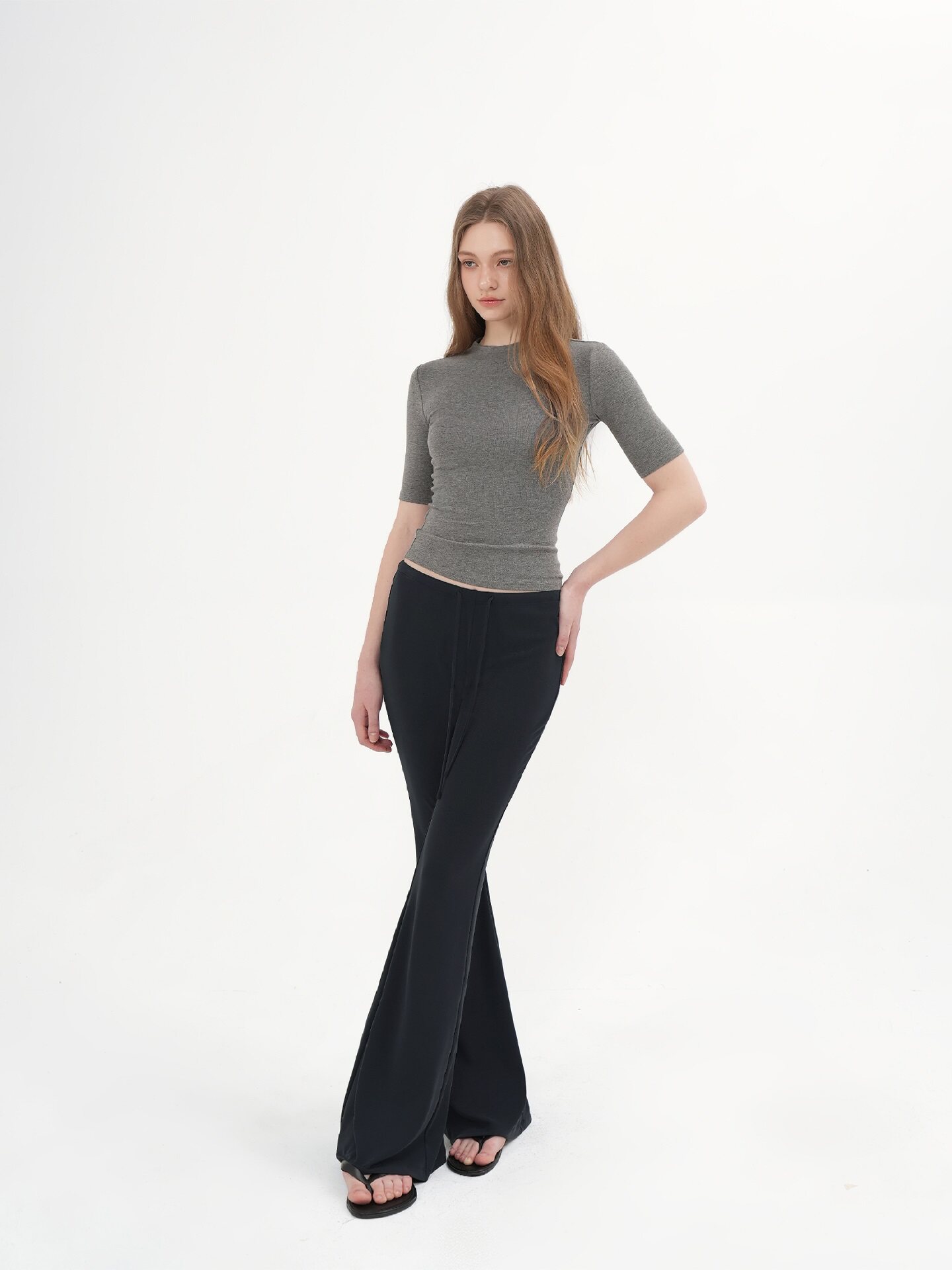 The Perfect Half-Sleeve Essential - Minimalist Black Top