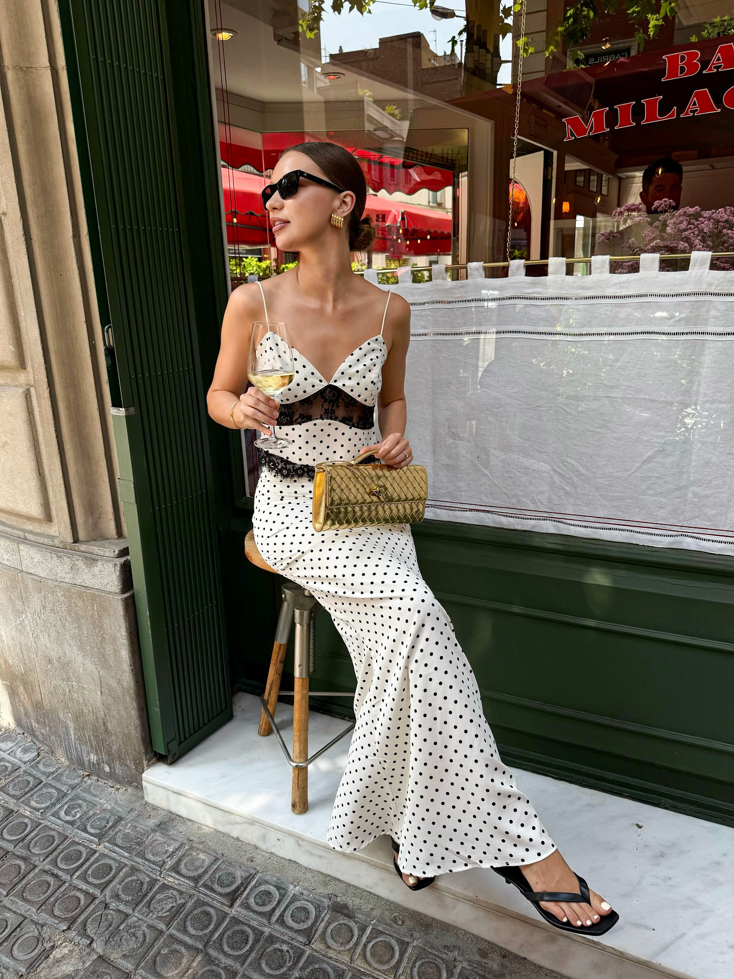 Polka Dot Breeze Two-Piece Set – Cami & Maxi Skirt