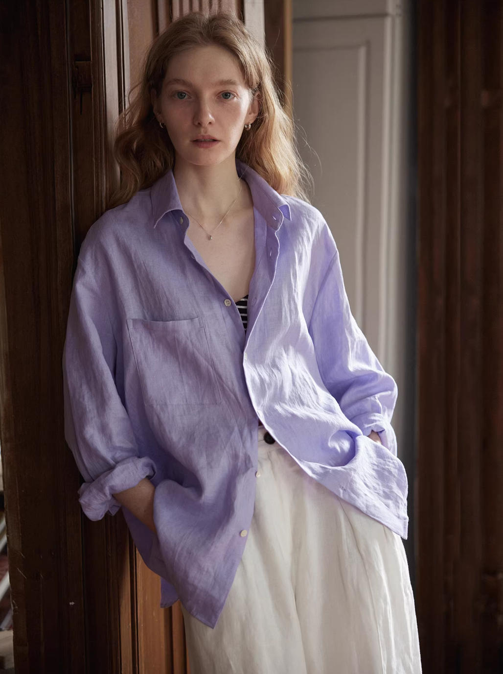 Relaxed Fit Lilac Linen Blouse - Your Dreamy Summer Layer