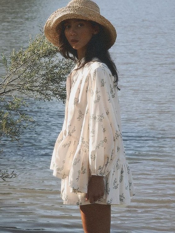 Tiered Ruffle Floral Top & Shorts Set