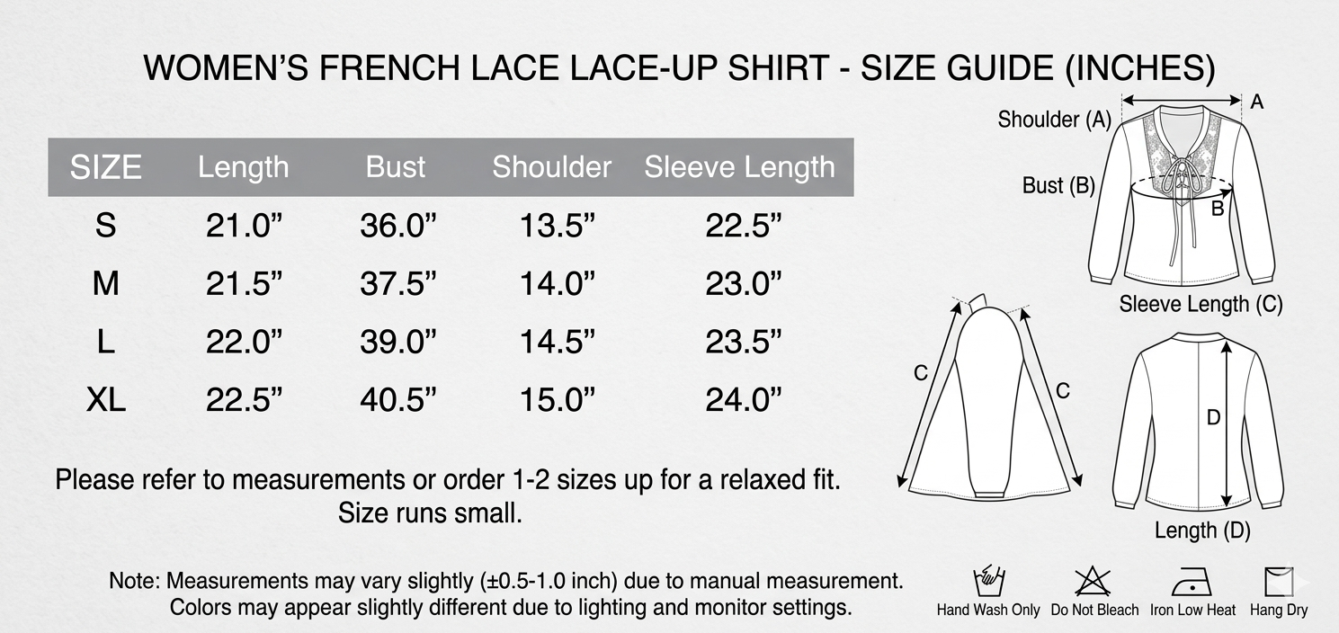 Women's French Lace-Up Blouse - Vintage Romantic Aesthetic