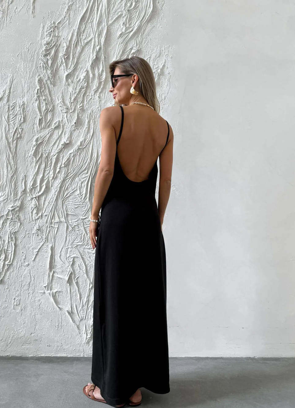 Effortless Snatched V Neck Knitted Maxi