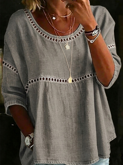 New Arrivals🔥 Women's Vintage Casual Loose Linen Blouse Shirt