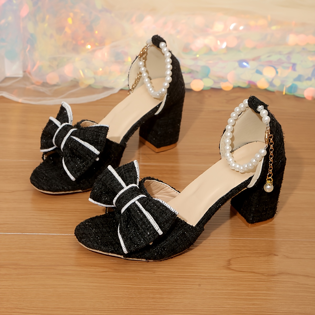 Women's Bow-Tie High-Heeled Sandals