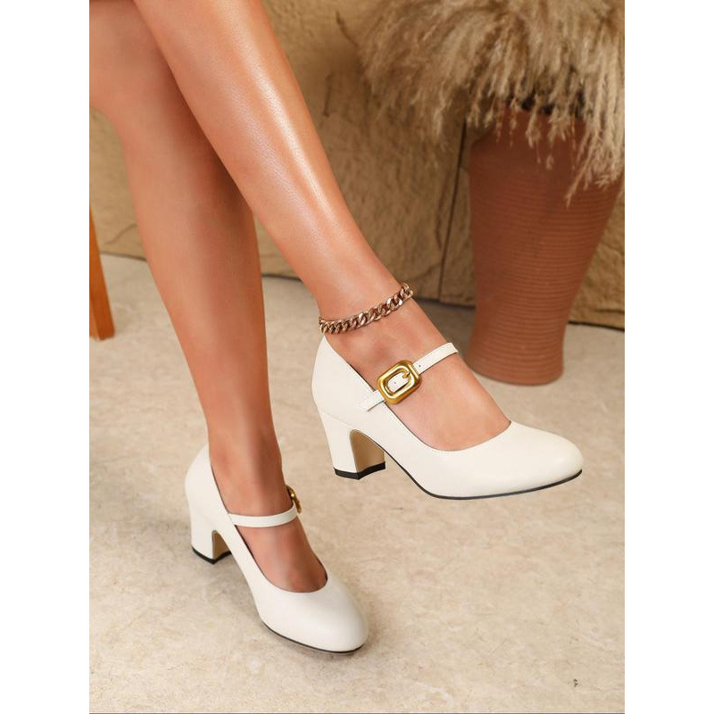 Women's Elegant Round Toe Mary Jane Shoes