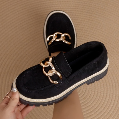 Women's Wide Size Sparkling Blanks Loafers