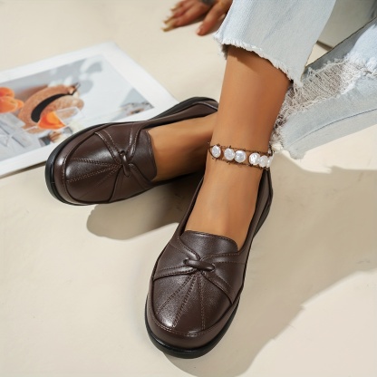 Women's Large Size Slip-On Penny Loafers