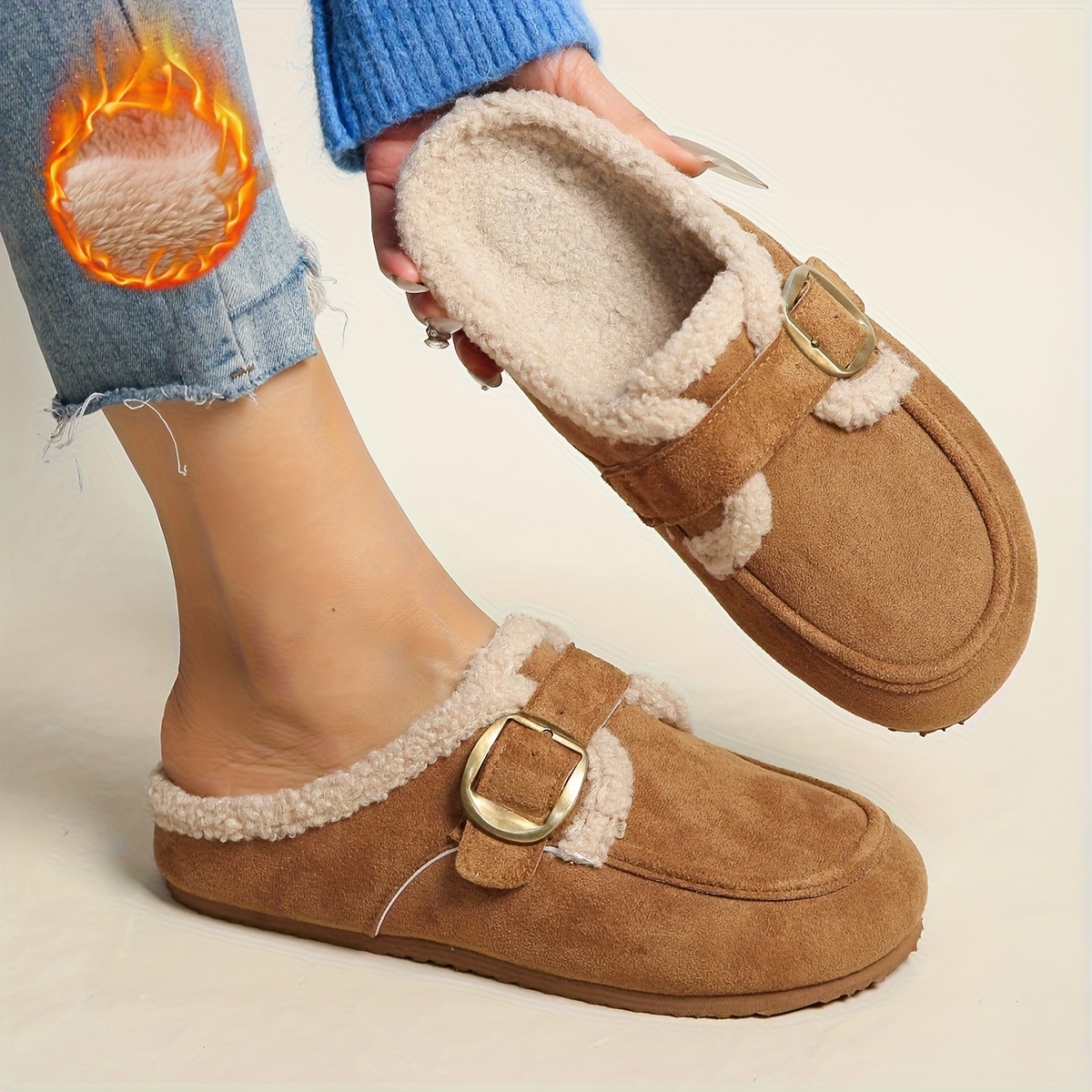 Women's Plush Lining Mules