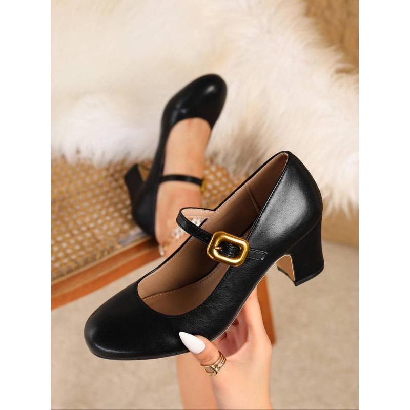 Women's Elegant Round Toe Mary Jane Shoes