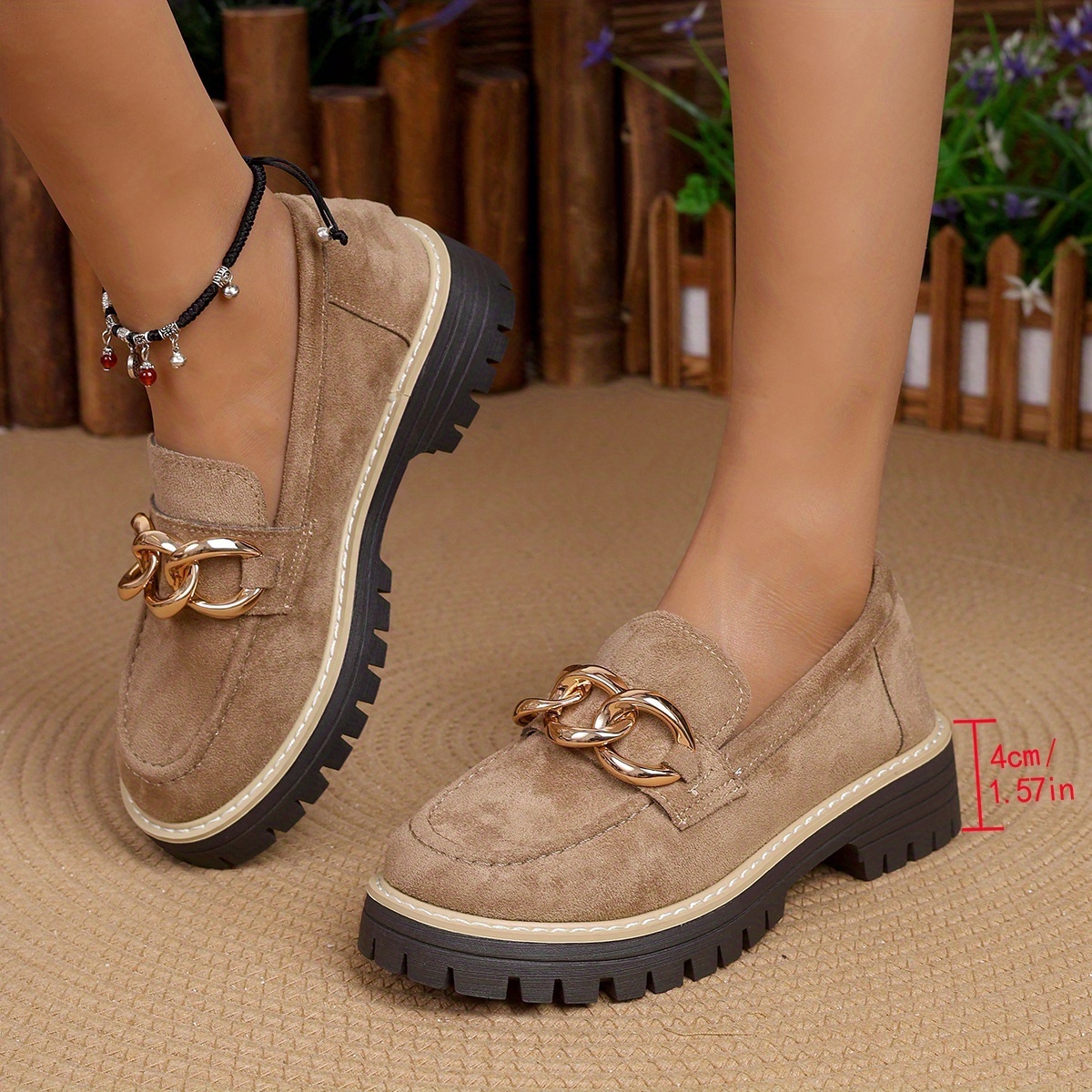 Women's Wide Size Sparkling Blanks Loafers