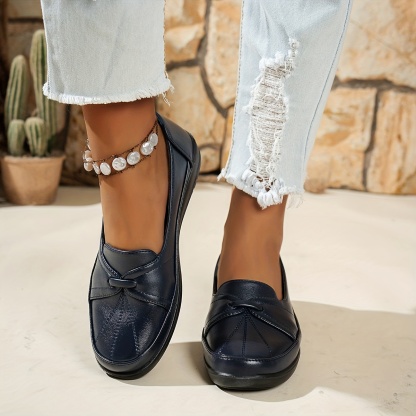 Women's Large Size Slip-On Penny Loafers