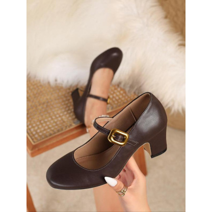 Women's Elegant Round Toe Mary Jane Shoes