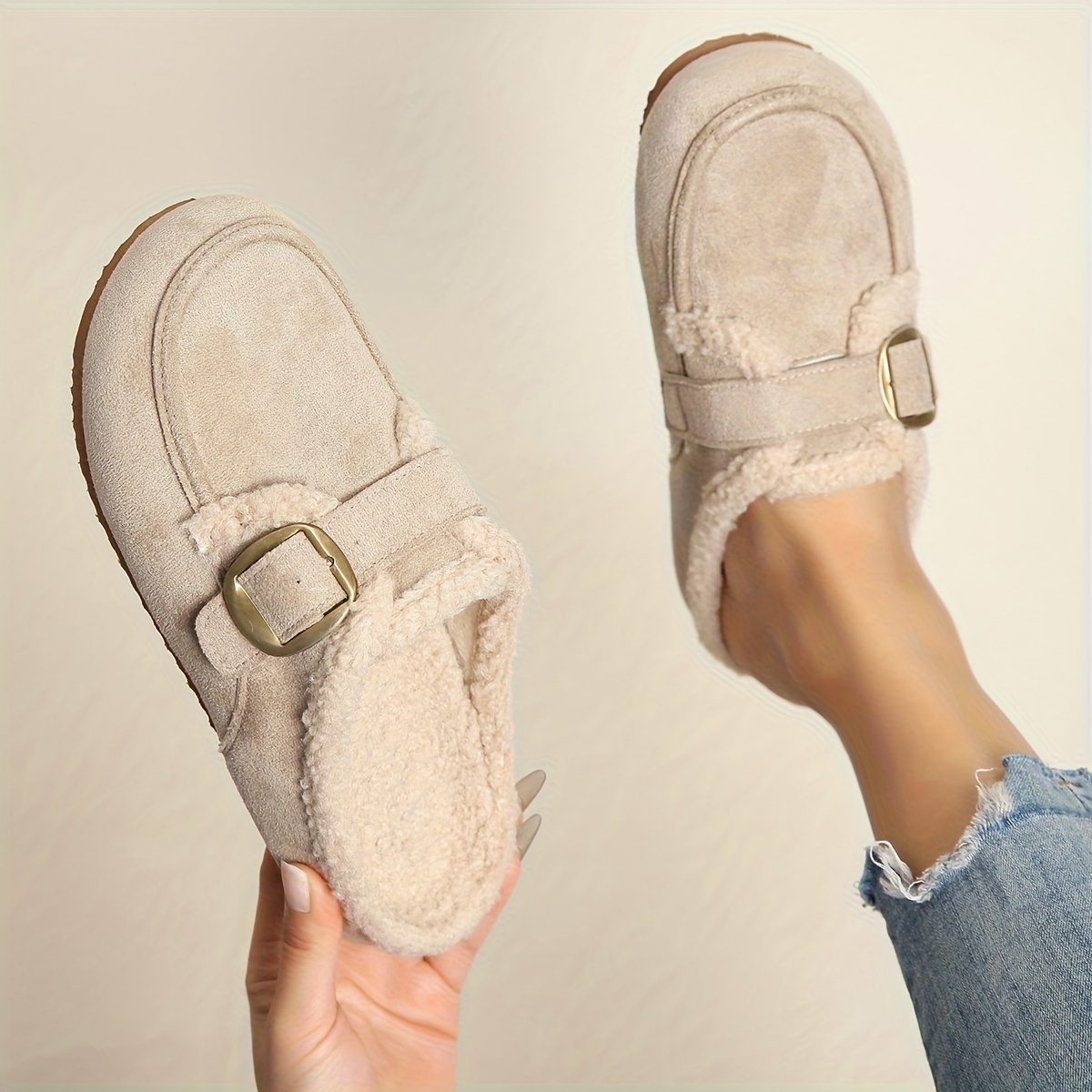Women's Plush Lining Mules