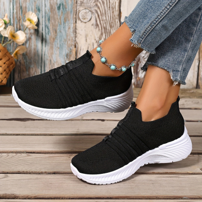 Women's Stripes Mesh Casual Sneakers